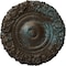 Ekena Millwork Marseille Ceiling Medallion (Fits Canopies up to 7 3/8"), 21"OD x 2"P, Bronze Blue Patina CM21MABBS - alternate 1